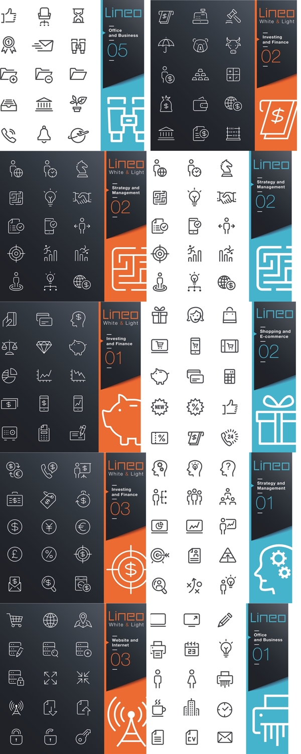 Outline icons collection